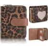 SENDEFN Portafoglio Donna Piccolo, Porta Carte Blocco RFID con Finestra ID | Portamonete Compatto in Pelle Vegana, Bifold Borsellino con Tasca per Monete a Cerniera e Più Slot per Carte
