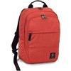 Invicta Zaino Doppio Scomparto, Rosso, Tasche multifunzione, Per ragazzi, ragazze e adulti, Scuola, tempo libero e ufficio