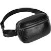 Meliyya Marsupio da donna in pelle PU alla moda marsupio marsupio per telefono trapuntato a reticolo borsa da palestra marsupio, Borsa C-Chest Nero, Taglia unica, Borsa da petto