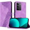 OKZone Cover per Realme C75 4G/realme 14X 5G,Custodia a Libro in Pelle Protettiva Folio Portafoglio con Chiusura Magnetica e Slot per Carte Wallet Case Flip Cover(Porpora)