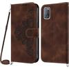 NETANY Cover per OPPO A52 / A72 / A92 con Cordino, Flip Portafoglio Custodia in Pelle, [2 Porta Carte][Chiusura Magnetica],Custodia Libro Antiurto Cover con Laccio per OPPO A52 / A72 / A92 (Marrone)