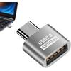 LearnLyrics Adattatore femmina da tipo C a USB | Caricabatterie convertitore USB 2.0 di tipo C femmina, strumento di conversione di trasferimento ad alta velocità per casa, viaggi di lavoro, ufficio e viaggi