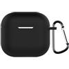 Junerain Custodia Junerain for AirPods 4a Generazione, Cover Protettiva in Silicone Compatibile con AirPods 4 Gen (2024) (USB-C), Custodia Antiurto for Auricolari con Moschettone Fissato alla Borsa