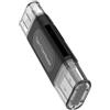 TEMOOUES Lettore di schede USB2.0 per schede SDTF Tipo C Dispositivi Capacità 128 GB Portatile Non Driver Installazione richiesta Adattatori per schede di memoria di tipo C