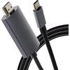 Maplin Cavo da USB-C a HDMI da 5 m, 4K a 60 Hz Ultra HD, compatibile con MacBook Pro/Air, iPad Pro, Dell XPS, Surface Book 2, Samsung Galaxy, Huawei, Chromebook Pixel e altri