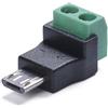GMBYLBY Adattatori per caricabatterie da MicroUSB maschio a 2 pin 5 V per console di gioco cuffie piccolo costruzione leggera adattatori di ricarica portatili per dispositivi di gioco