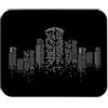 Yeuss Tappetino Per Mouse Creativo City Pad Rettangolare Antiscivolo Tappetino Per Mouse, Bianco E Nero Minimalista Art Cityscape Gaming Mouse Pad, Bianco E Nero, 200mm X 240mm