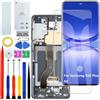HLYGZX Display Schermo per Samsung S20+ Plus 5G G986 OLED Nero con Cornice