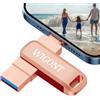 WIGONT 128 GB Memoria Esterna per lPhone, Pendrive 3 in 1 | Chiavetta usb per lphone, lpad, Android e PC. Salva foto, video e file facilmente.Libera spazio sui dispositivi mobili