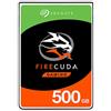 Seagate - Disco rigido interno, ibrido, serie: FireCuda, SSHD, 6,4 cm (2,5 pollici) Nero 0.5 TB