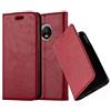 Cadorabo Custodia Libro per Motorola Moto G5 Plus in Rosso Mela - con Vani di Carte, Funzione Stand e Chiusura Magnetica - Portafoglio Cover Case Wallet Book Etui Protezione