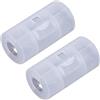 Wilgure 2 alloggiamenti adattatore batteria AA C