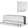 OMOTON Supporto Verticale per Laptop, Supporto Scrivania per Computer e Tablet, Accessori per Laptop, Salvaspazio Compatibile con MacBook/Notebook e Altri Notebook, Argento