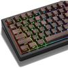 LQXQ PBT Keycaps 75%, 135 Tasti Cherry Profile, Shine Through