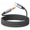 MOSWAG Cavo da USB C a jack audio AUX da 3,5 mm, 5 m, da AUX a USB C, tipo C a cuffie maschio, cavo per auto compatibile con iPhone 16/15, Galaxy S25 S24 S23 Ultra iPad Pro Air Pixel 9 8 7
