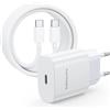LumFocus USB C Charger 30W Super Fast Charge for Samsung Galaxy S26/S25/S24 Ultra/S23+/S23 Ultra/S22/S21/Note20, iPhone Google Pixel, Sostituzione USB C Mani Plug Adapter Quick Charger + 1.2M Type-C