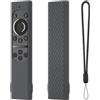Generico Custodie per Samsung Smart TV, Custodie protettive del telecomando in silicone, manica antiurto del telecomando, accessori di protezione completa (Grigio scuro)