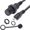 chenyang Cavo di prolunga micro USB a 5 pin da maschio a femmina, per cruscotto dell'auto, impermeabile, antipolvere