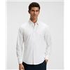BOSS ORANGE Boss Camicia regular fit in popeline di cotone con logo ricamato White Uomo