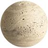Akfldms Decorazione A Sfera in Marmo Naturale per Tavolo e Mensola Scultura A Sfera in Travertino Vintage per La Decorazione della Casa A