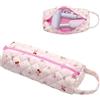 LJCZKA Borsa da Viaggio Portatile per Asciugacapelli e Arricciacapelli, Organizer Antipolvere per Accessori Capelli (Ciliegia)