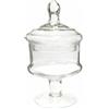 OISE ART STORE Trade Shop - Vaso con Coperchio Ampolla Alzatina Biscottiera per Confettata Vetro 29cm