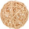 BESPORTBLE Palline Decorative in Rattan Beige da 20cm, Leggere e Facili da Appendere, Perfette per Decorazioni Parete Soggiorno e Ambienti Quotidiani Stile Boho Naturale