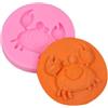 Haione Stampo in silicone a forma di granchio, decorazione per torte al cioccolato, strumenti da forno per biscotti fai da te, cubetti di ghiaccio, zucchero, caramelle, sapone-B