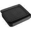 HONYUET Set di 9 Vassoi per Scarpe in Plastica PP, 35 x 27,5 x 3 cm, Nero, Impilabili e Multifunzionali, per Ingresso, Armadietto e Corridoio