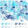QINJIEJIE 700 diamanti acrilici in tonalità blu, 5 misure, pietre preziose per bambini, caccia al tesoro, tesori dei pirati, sabbiera, riempitivi di vasi, matrimoni, feste, acquari