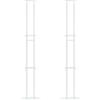 Lumanois Espositori per Fiere 2 PCS Bianco 30 x 23,5 x 210 cm Acciaio,Commercio e Industria,pubblicità e Marketing,Pannelli espositivi per fiere,4.06kg-3407635
