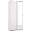 Terraneo Armadio camera da letto 2 Ante scorrevoli Legno MDF Bianco EL115/1 B Terraneo