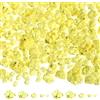 QINJIEJIE 700 diamanti acrilici in 5 misure, cristalli gialli per bambini, caccia al tesoro, tesori dei pirati, sabbiera, riempitivi di vasi, matrimoni, feste, acquari
