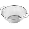 Generic Scolapasta in acciaio inox, scolapasta per frutta, cestello scolapiatti in metallo, 26,5 x 21,5 cm, versatile scolapasta con manici per cucina, spaghetti, pasta, insalata e risciacquo di verdure