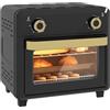 HOMCOM Mini forno a convezione e friggitrice ad aria 10L, 1000W, Nero