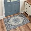 BEIMO Tappeto Salotto Pelo Corto Vintage, Tappeto Camera Da Letto, Tappeti Cucina Antiscivolo Lavabile, Tappeti Persiano per Ingresso, Soggiorno, Sala, Blu Marino Vintage, 60x90cm
