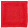 Homescapes Tappetino da doccia di alta qualità, rosso, 50 x 50 cm, con design reversibile, piccolo tappetino da bagno in cotone