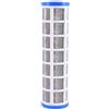 Minhe Cartuccia filtro dell'acqua in rete in acciaio inox, 25,4 cm, robusto elemento pre-filtrante per depuratore d'acqua e filtrazioni di liquidi industriali, facile da pulire per prestazioni di lunga