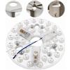 Poeloisy Kit di ricambio LED Ventilatore da soffitto 5.3 pollici, 15W Modulo LED