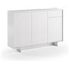 TERRANEO Mobile Madia Slim L 134 x H 87 x P 35 cm bianco