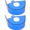 MUCKLILY 2 Pezzi Copri Catena per Bici in Plastico Blu, Protezione Catena e Telaio Resistente Facile Installazione, per Manutenzione Bici All'aperto