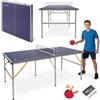 HyperMotion Tavolo da ping pong pieghevole ping pong per bambini e adulti, modello compatto per la casa con rete, racchette e palline