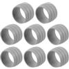 SHINEOFI 8 Pezzi Anelli in Silicone Elasticizzati Antiscivolo per Nastro Manubrio Bici da Strada, Accessori per Ciclismo per Uso Outdoor, Fissaggio Sicuro e Confortevole