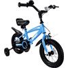 BODIOO Bicicletta per bambini da 12 pollici con sedile regolabile, doppi freni, ruote di sostegno, riflettore e parafango, adatta per ciclisti da 84 a 97 cm