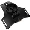 WRITWAA Supporto Lampada Frontale per Fascia, Supporto Lampada Frontale Testa, Plastico Nero, Foro Vite 3mm, Passo Interno 14,5mm, Passo Esterno 26mm, per Pesca