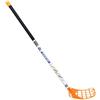 AsrMyjcx Mazza Floorball Mazza Sportiva Bastone Hockey Palla Unihockey Asta Leggera E Facile da Maneggiare in PP con Dritta in, Bianco Arancione, 95 Cm Per Altezza 160-175 Cm