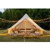 Muskel Grande tenda a campana per 4-8 persone, 4 - 8 persone, 4 m, impermeabile, in tessuto Oxford, con apertura per forno, 4 stagioni, per campeggio all'aperto