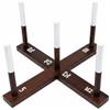 rockible Gioco Lancio Anelli Lancio Anelli Bersaglio con Tavola con Punteggio Finitura Vintage Adatto per Attività All'aperto Feste in Giardino Competizioni tra Amici