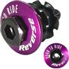 F26 Reverse - Tappo in alluminio per mountain bike, Dirt Barspin, Freestyle Rotor M10, vite cava per cavo del freno (viola)