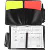 Healvian 2 Set Kit Cartellini Arbitro Calcio Professionale Carte Rosse e Gialle in Pu Leggero per Partite Sportive su Terreno